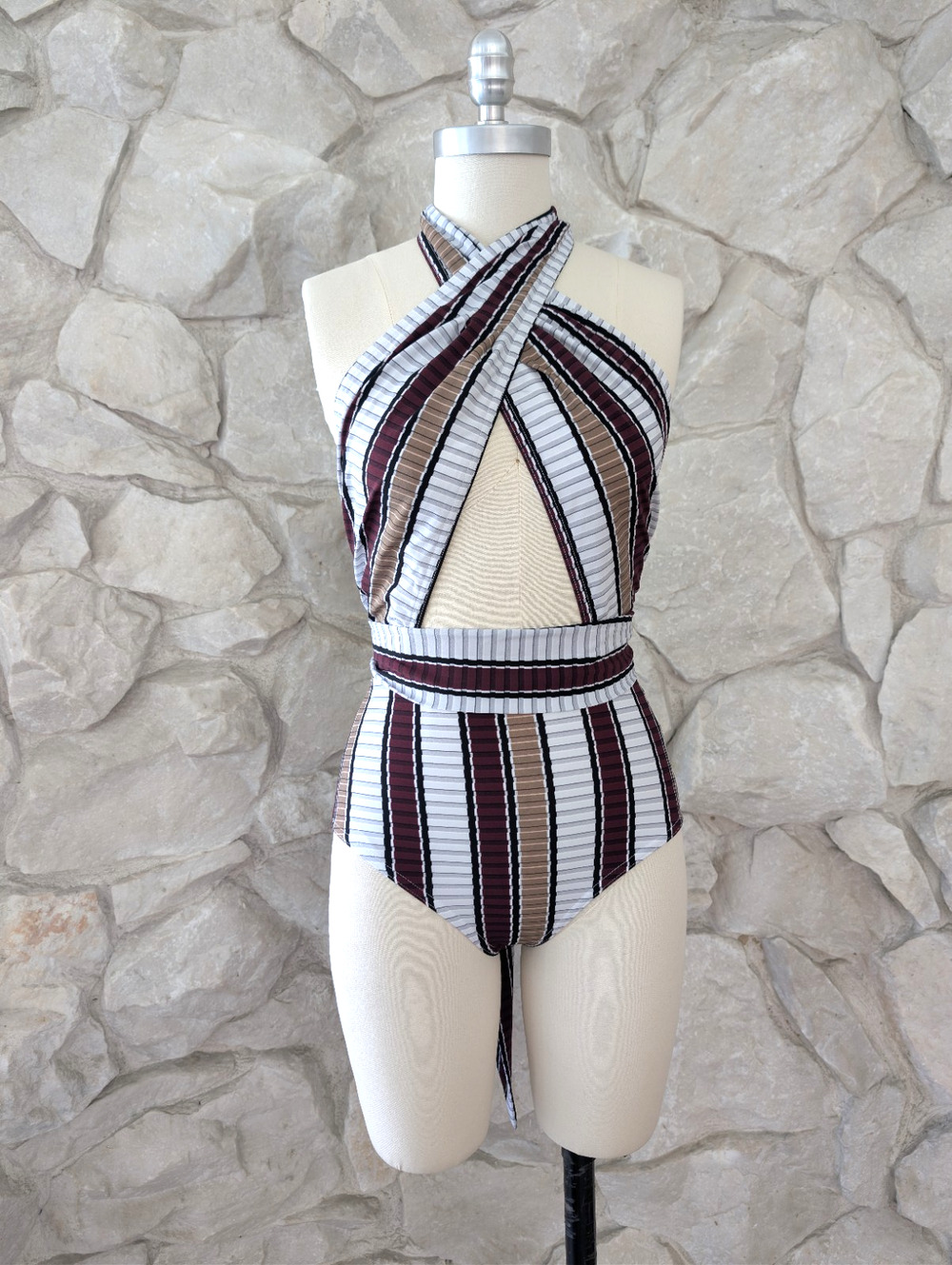 Karla Colletto Halter Style One Piece Swimsuit